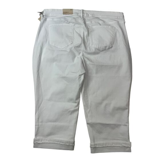 NYDJ Not Your‎ Daughters Jeans Plus 22W Marilyn Straight Crop with Fray Cuff NWT - Picture 16 of 16